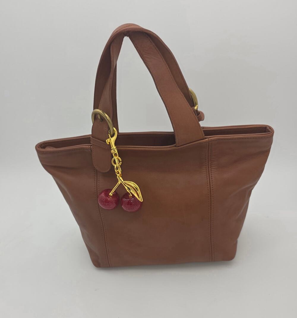 Vintage Coach Glove-Tanned Cowhide Tote – Tan/Cognac, Gold Hardware